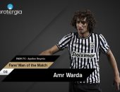 عمرو وردة أفضل لاعب في مباراة باوك ضد أبولون بالدوري اليوناني