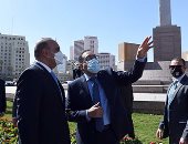 رئيس الوزراء ونظيره الأردنى يتفقدان أعمال تطوير ميدان التحرير