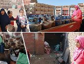 "ستات بـ100 راجل".. ناهد وبناتها يعملن فى بيع أنابيب البوتاجاز بالمنوفية: نكافح من أجل لقمة العيش.. ويؤكدن: المهنة صعبة ونعمل بها أفضل من نمد أيدينا.. والأم: نفسى فى معاش وبناء منزلنا لحمايتنا من الأمطار