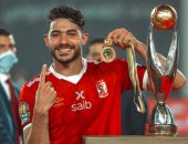 ياسر إبراهيم نسر مباراة الأهلي بعد هدفه فى صن داونز بربع نهائي دوري الأبطال