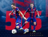 ميسي يعادل تشافي كأكثر لاعبى برشلونة مشاركة فى الدوري الإسباني
