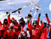 الفرحة بطعم الثلج.. فعاليات احتفال ختام بطولة العالم للتزلج فى جبال الألب