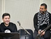 هاني شاكر يجرى بروفات حفل عيد الحب مع أحمد سعد بدار الأوبرا.. صور