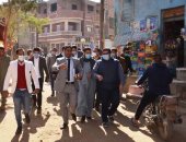 نائب محافظ بنى سويف يتابع عمل فرق المحافظة بمبادرة "حياة كريمة" بالقرى