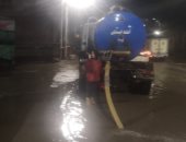 رفع مياه الأمطار بمدن وقرى محافظة كفر الشيخ ليلا.. صور