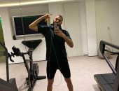 كريم بنزيما داخل صالة الجيم بعد تألقه في مباراة فالنسيا.. صورة