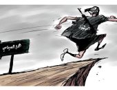 مليشيا الحوثى تهرب من الحل السياسى فى اليمن بكاريكاتير سعودى