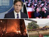 العالم هذا الصباح.. اندلاع حريق كبير فى بساتين بمحافظة كربلاء وسط العراق.. ارتفاع حصيلة ضحايا حادث غرق حافلة فى قناة مائية بالهند إلى 47 شخصا.. وظهور زوجة زعيم كوريا الشمالية علنا لأول مرة منذ عام.. صور