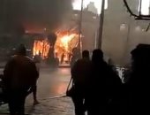 السيطرة على حريق هائل بمصنع مناديل ورقية في المنطقة الصناعية بمدينة السادات
