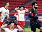 لايبزيج ضد ليفربول.. محمد صلاح يتسبب فى صدمة كبيرة لمدافع الفريق الألماني 