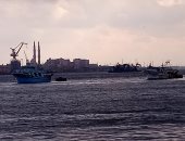 توقف الصيد بميناء بورسعيد لليوم الثانى بسبب ارتفاع أمواج البحر المتوسط 
