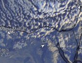 الأرصاد تنشر صورا لأقمار صناعية تشير لأمطار وحبات ثلج وعاصفة شمال الصعيد