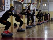 جالطة سراى يستعد لمواجهة ألانياسبور فى صالة كرة السلة.. صور 