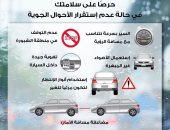 تعرف على نصائح الداخلية للقيادة الأمنة مع سوء الأحوال الجوية.. انفوجراف