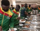 منتخبات بطولة أفريقيا لشباب الطائرة يتناولون وجبة الغداء فى فندق الإقامة 