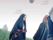 صور حصرية للسقا ومى عمر بشخصياتهما فى كواليس "نسل الأغراب"