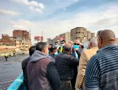 وزير النقل يتابع أعمال توسعة الطريق الدائرى.. صور