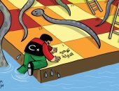 كاريكاتير صحيفة إماراتية.. "ثعابين" الميليشيات تعوق وحدة الدولة الليبية