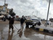 محافظ دمياط تتابع أعمال رفع تجمعات مياه الأمطار بكافة المناطق
