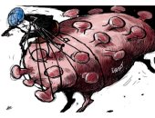 العالم يحاول السيطرة على جائحة كورونا فى كاريكاتير سعودى