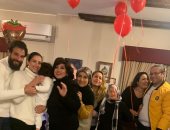 حنان مطاوع تحتفل مع أسرتها بعيد ميلادها: شكرا لأحب الناس لقلبى