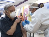 لحظة تلقى الأمين العام للأمم المتحدة لقاح كورونا فى أمريكا.. فيديو