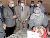 محافظ بنى سويف يطلق إشارة بدء الحملة القومية للتطعيم ضد شلل الأطفال