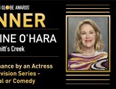 كاثرين أوهارا تحصل على جولدن جلوب أفضل ممثلة عن عمل تلفزيونى