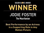 جودى فوستر تفوز بجائزة الجولدن جلوب أفضل ممثلة مساعدة فى فيلم سينمائى