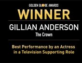 جيليان أندرسون تحصد جائزة الجولدن جلوب أفضل ممثلة مساعدة فى مسلسل the crown