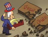 أمريكا تسعى إلى ترميم الاتفاق النووى رغم انتهاكات ايران في كاريكاتير إماراتى