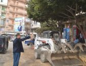 إزالة الإشغالات ورصف الطرق بالانترلوك وإعادة تأهيل الكبارى بكفر الشيخ