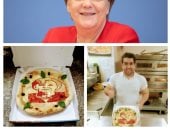 "محمد" شيف مصرى بألمانيا يشارك "صحافة المواطن" بصور رسوماته لميركل على البيتزا