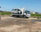 مصرع 3 أشخاص وإصابة 13 آخرين فى حادث تصادم بين 3 سيارات بزراعى البحيرة