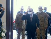 الرئيس السيسى يصل مقر الندوة التثقيفية للقوات المسلحة للاحتفال بيوم الشهيد