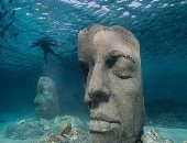 حدائق النحت المائي.. فنان بريطاني ينشىء مجموعة متاحف تحت الماء.. ألبوم صور