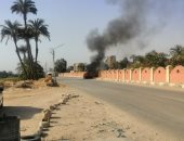 السيطرة على حريق سيارة على طريق ترعة نجع حمادى بمركز سوهاج دون إصابات