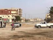انتظام المرور بميدان الشهيد محمد سلمى السواركة بشمال سيناء بعد إغلاق 6 سنوات
