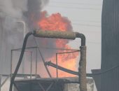 مشاهد حريق مصنع "زفت وأسفلت" فى ولاية قابس التونسية.. فيديو وصور