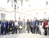 نواب تنسيقية شباب الأحزاب يصطحبون الدارسين المصريين بالخارج فى جولة بالبرلمان