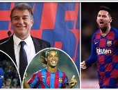 هل تعود أمجاد برشلونة في عهد لابورتا؟.. جماهير البارسا تنتظر رونالدينيو جديدا.. البرازيلي قاد البارسا إلى المجد بعد سنوات الانهيار.. مدافع جديد لخلافة بيكيه.. ومهاجم من طراز صامويل إيتو