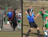 حكم بلغاري يهرب من اعتداء اللاعبين في موقف سيارات.. فيديو 