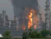 حريق بمصفاة تكرير البترول فى الرياض بعد استهدافها بطائرات مسيرة