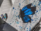 "هنا" تشارك "صحافة المواطن" موهبتها بالرسم