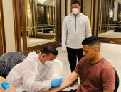 مصطفى محمد ينضم للمنتخب ويخضع لمسحة كورونا.. صور