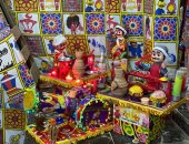 عربية فول ومدفع ومسحراتى.. شاهد زينة شهر رمضان بالأسواق.. لايف وصور 