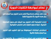 الصحة توجه 7 نصائح للمواطنين لمواجهة التقلبات الجوية 