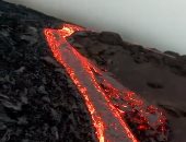 لقطات جوية جديدة توثق ثوران بركان فى أيسلندا.. فيديو وصور