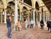 زوجات سفراء 20 دولة بالعالم نزور منطقة مجمع الأديان بمصر القديمة