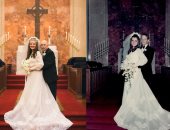 زوجان يعيدان تمثيل صور حفل زفافهما بعد 50 عاما. حكاية الاحتفال بالعيد الذهبى